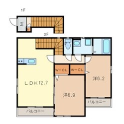 アムール カトレアヒルズの物件間取画像